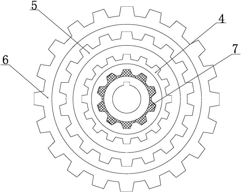 Clamping wheel type manual transmission