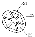 Sheet arched clamp spring front and back identification device and identification method thereof