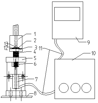 Sheet arched clamp spring front and back identification device and identification method thereof