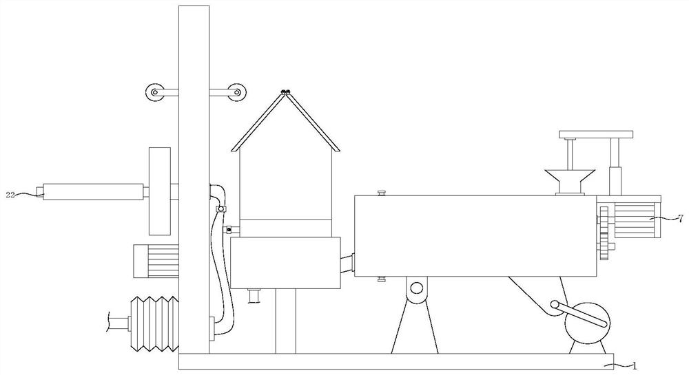 Film blowing device for plastic film production and processing