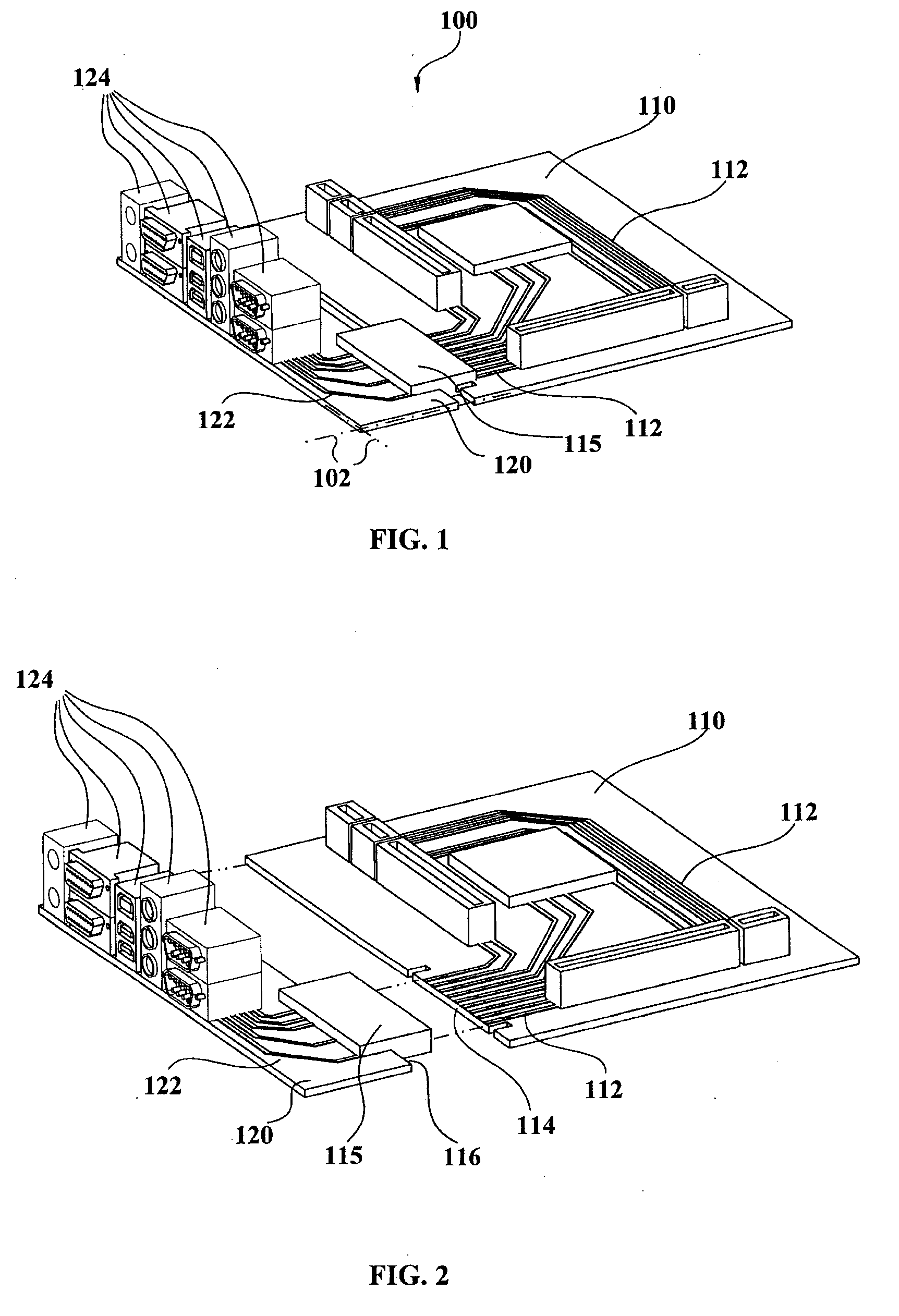 Computer system having customizable printed circuit boards