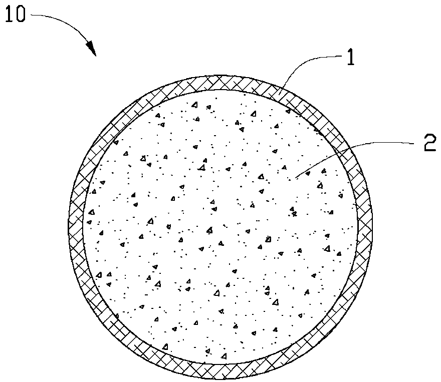 Colored microcapsule and its preparation method