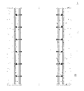 Steel plate and steel reinforced concrete well wall