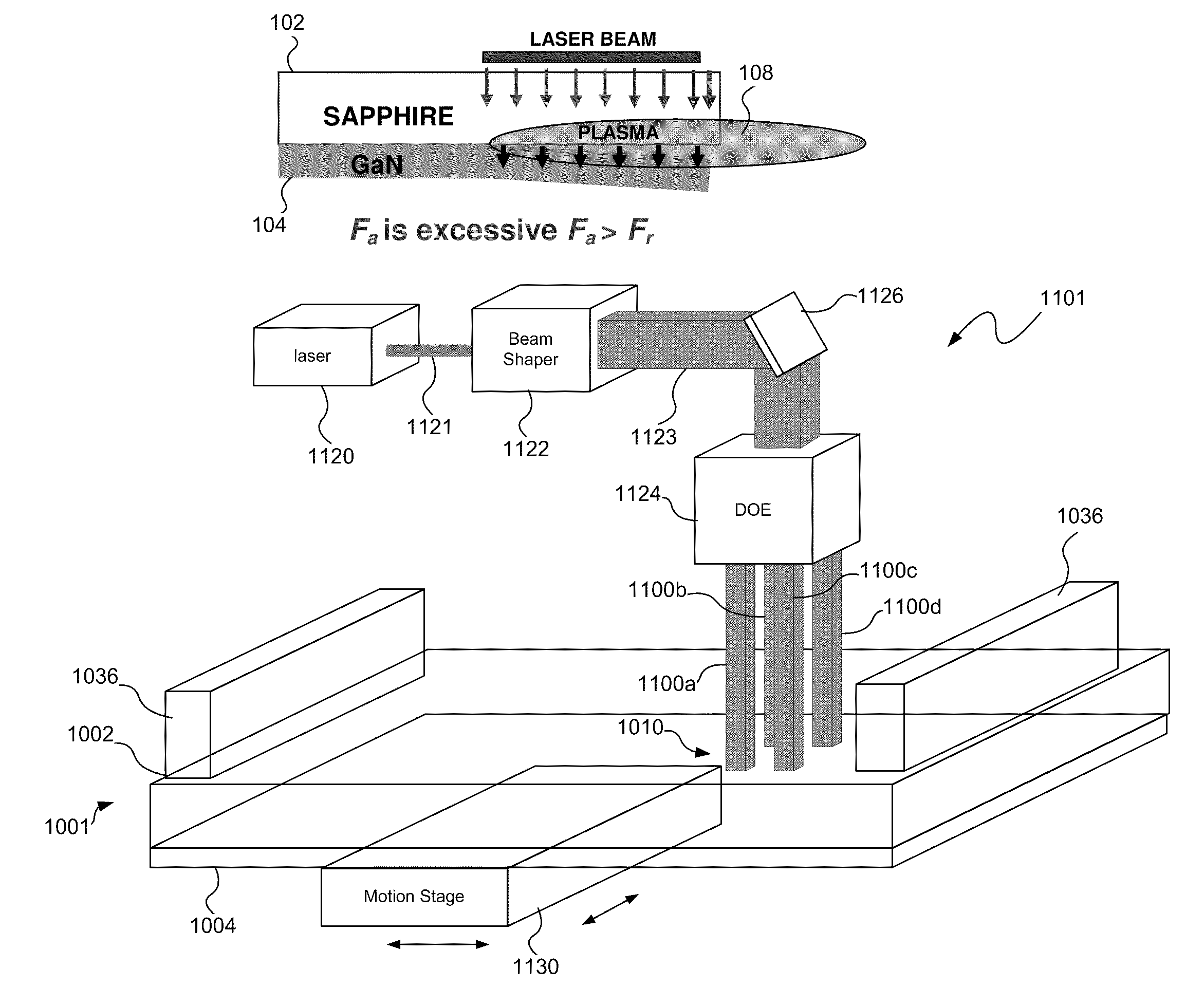 Laser lift off systems and methods