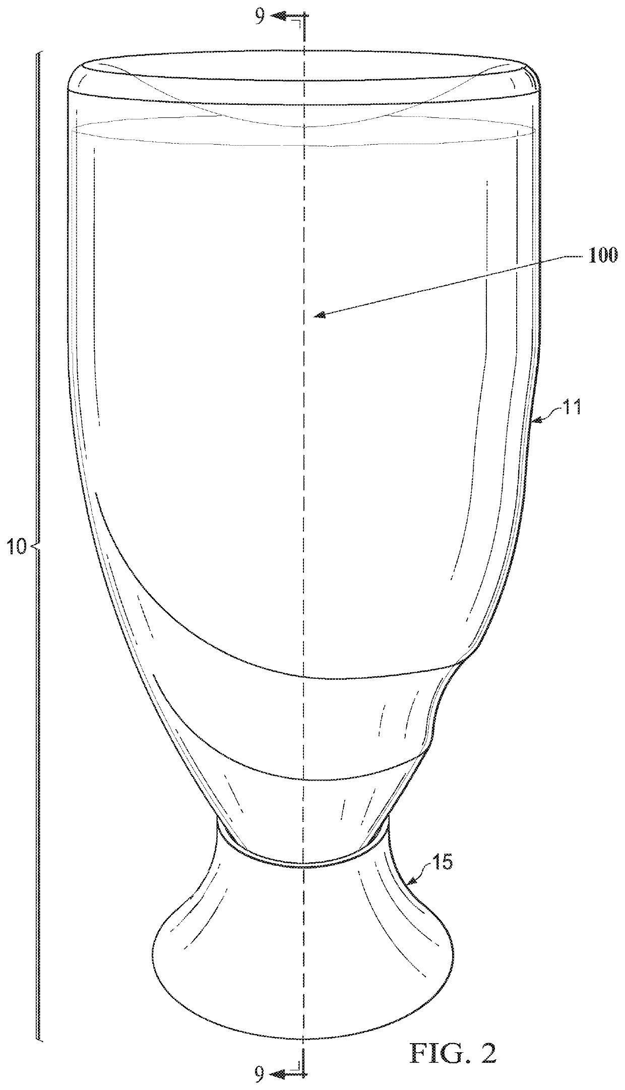 Cleaning product comprising an inverted container assembly and a viscoelastic cleaning composition
