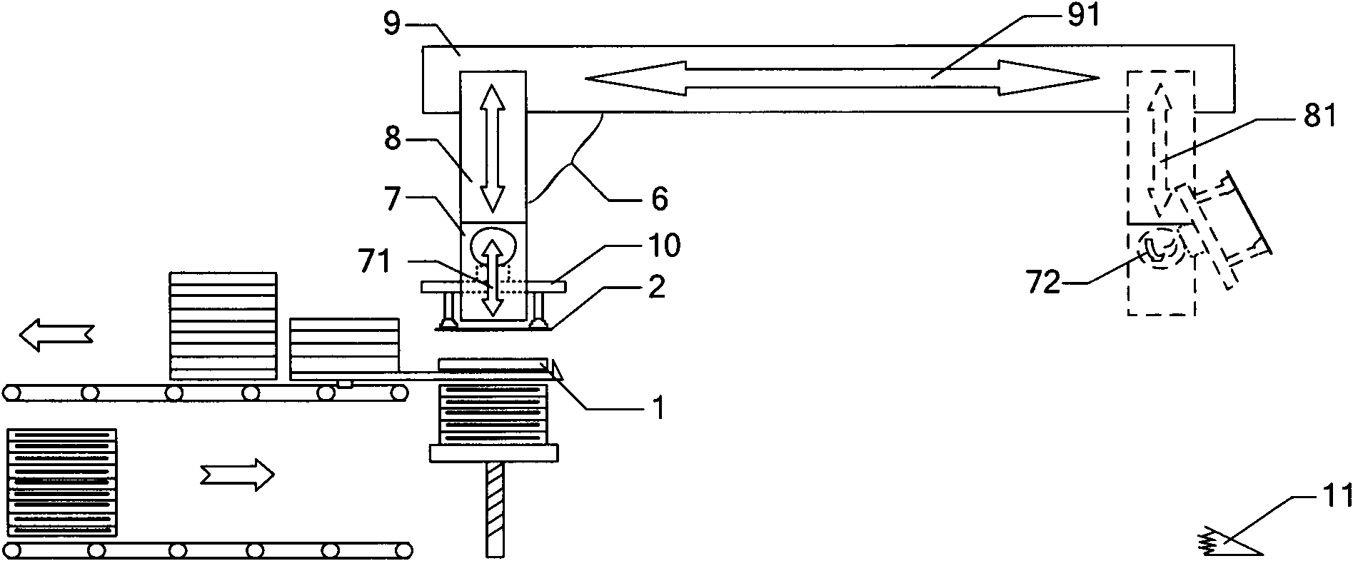Liquid crystal panel shift apparatus and method