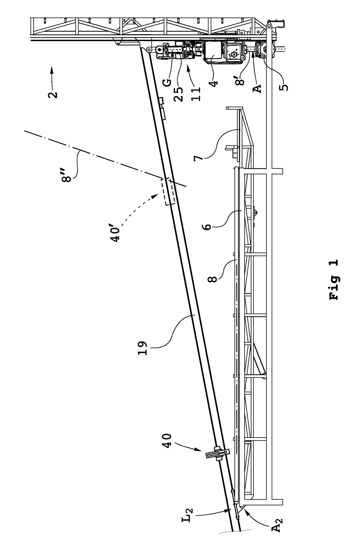 Handling device and method for handling drill string components in rock drilling and rock drill rig