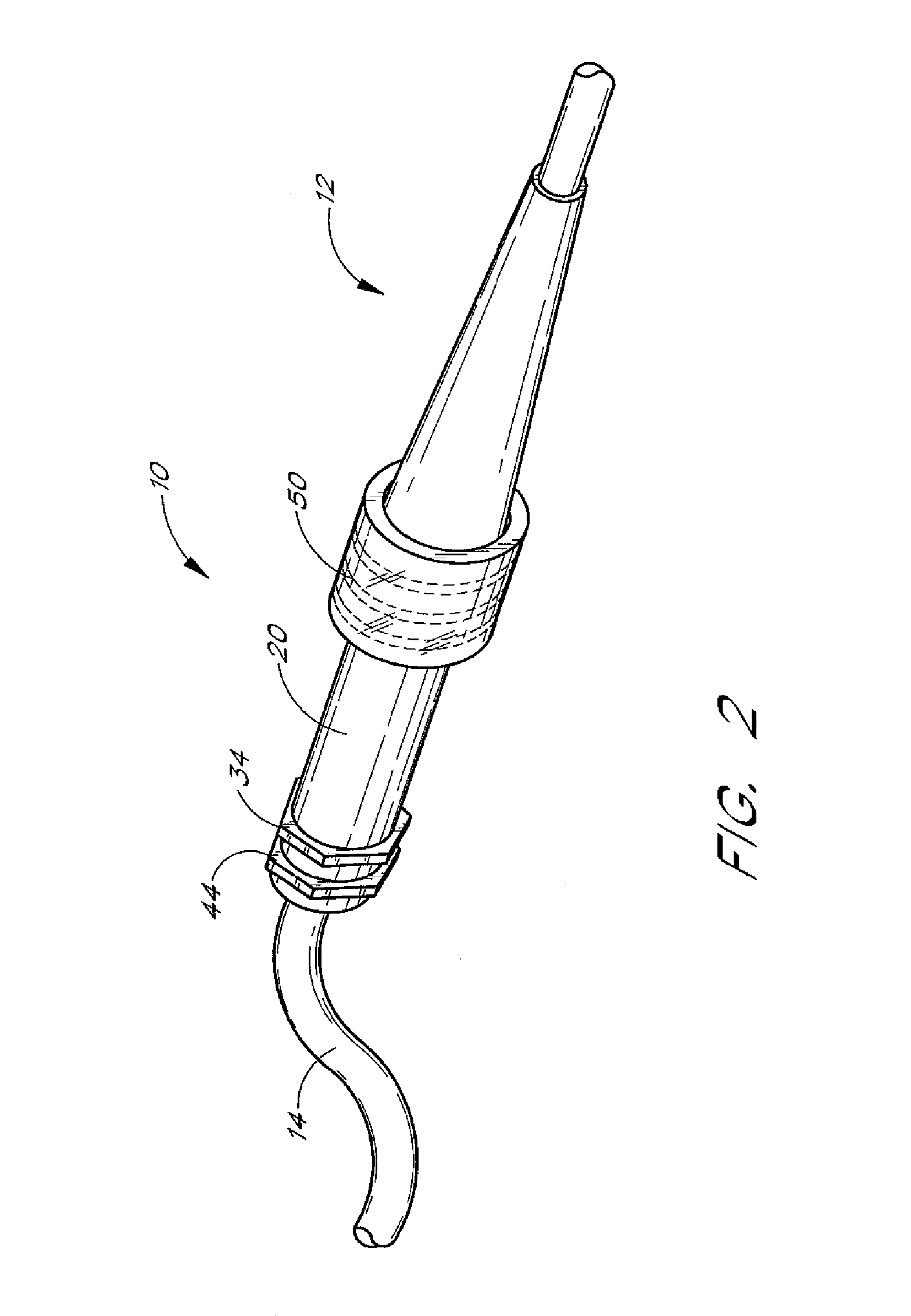 Medical device connector fitting