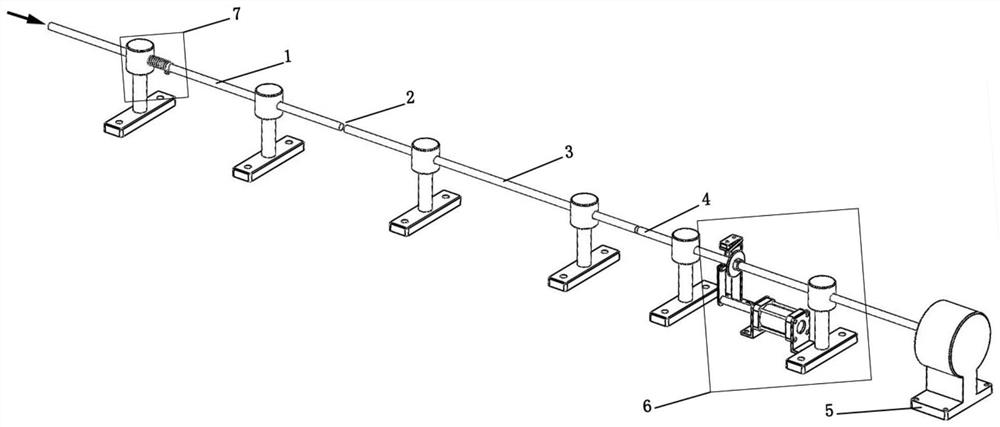 Automatic loading rod assembling device for SHPB test