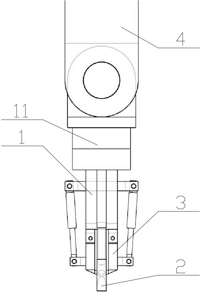 Unordered automatic pipe grabbing and inserting manipulator for small U-shaped pipes of fin assembly
