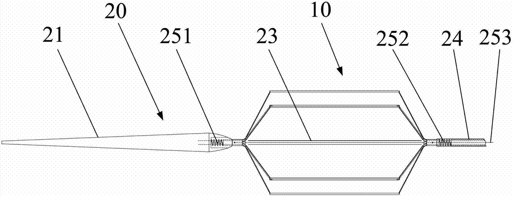 Dilator and conveying mechanism thereof