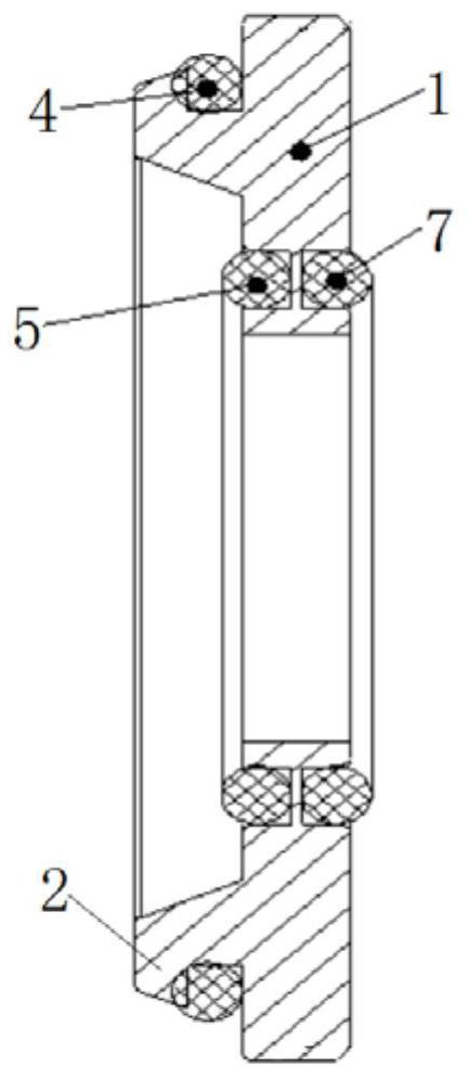 Sealing ring of high-pressure electromagnetic flowmeter