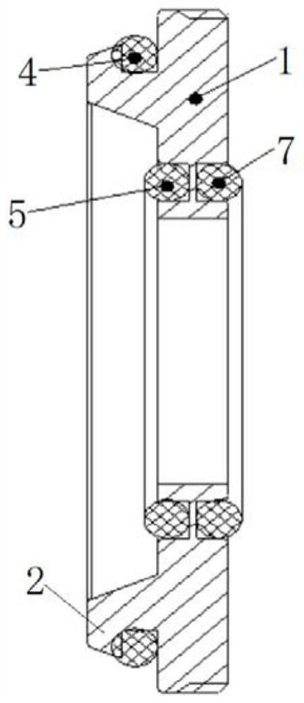 Sealing ring of high-pressure electromagnetic flowmeter