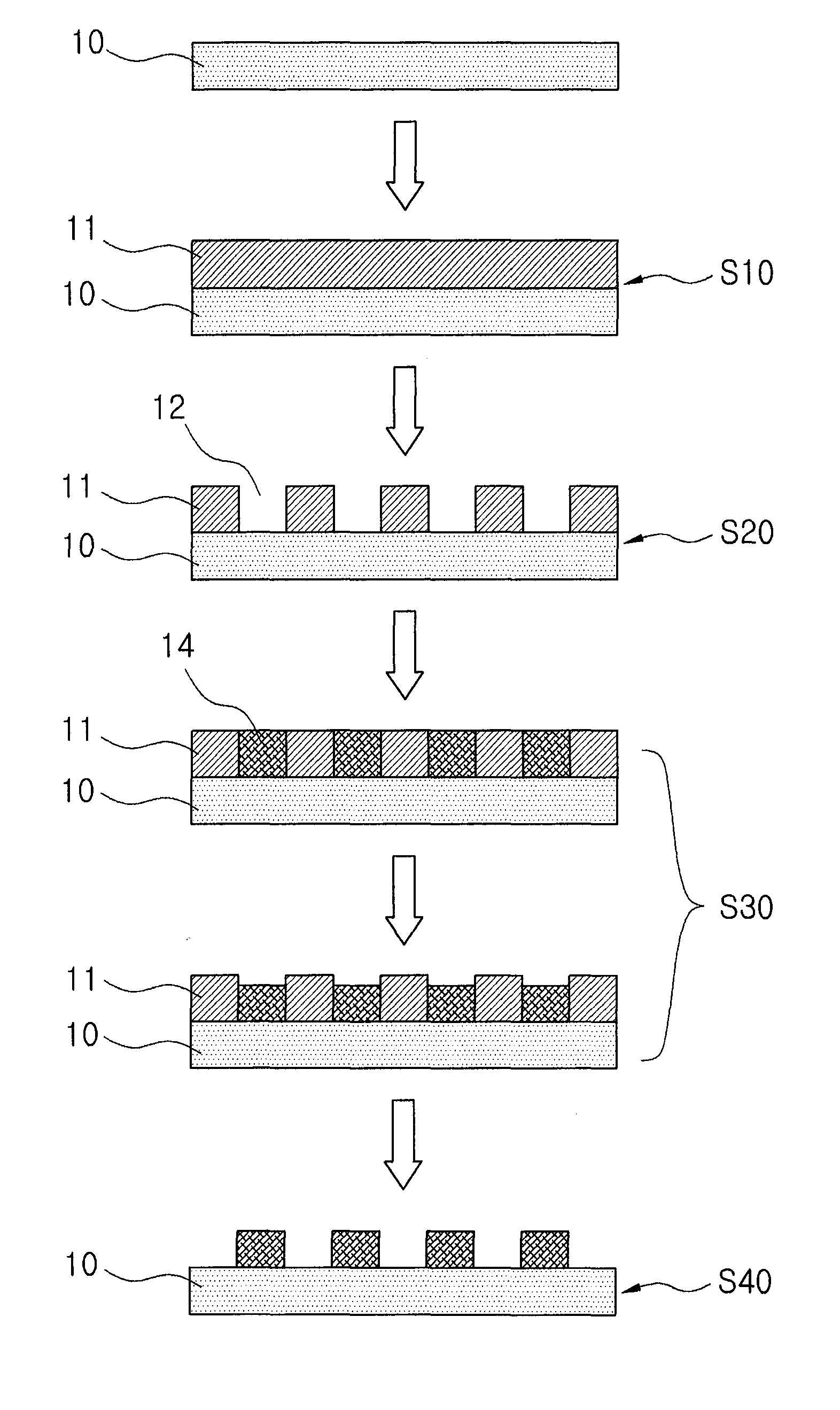 Method for Fabricating Blackened Conductive Patterns