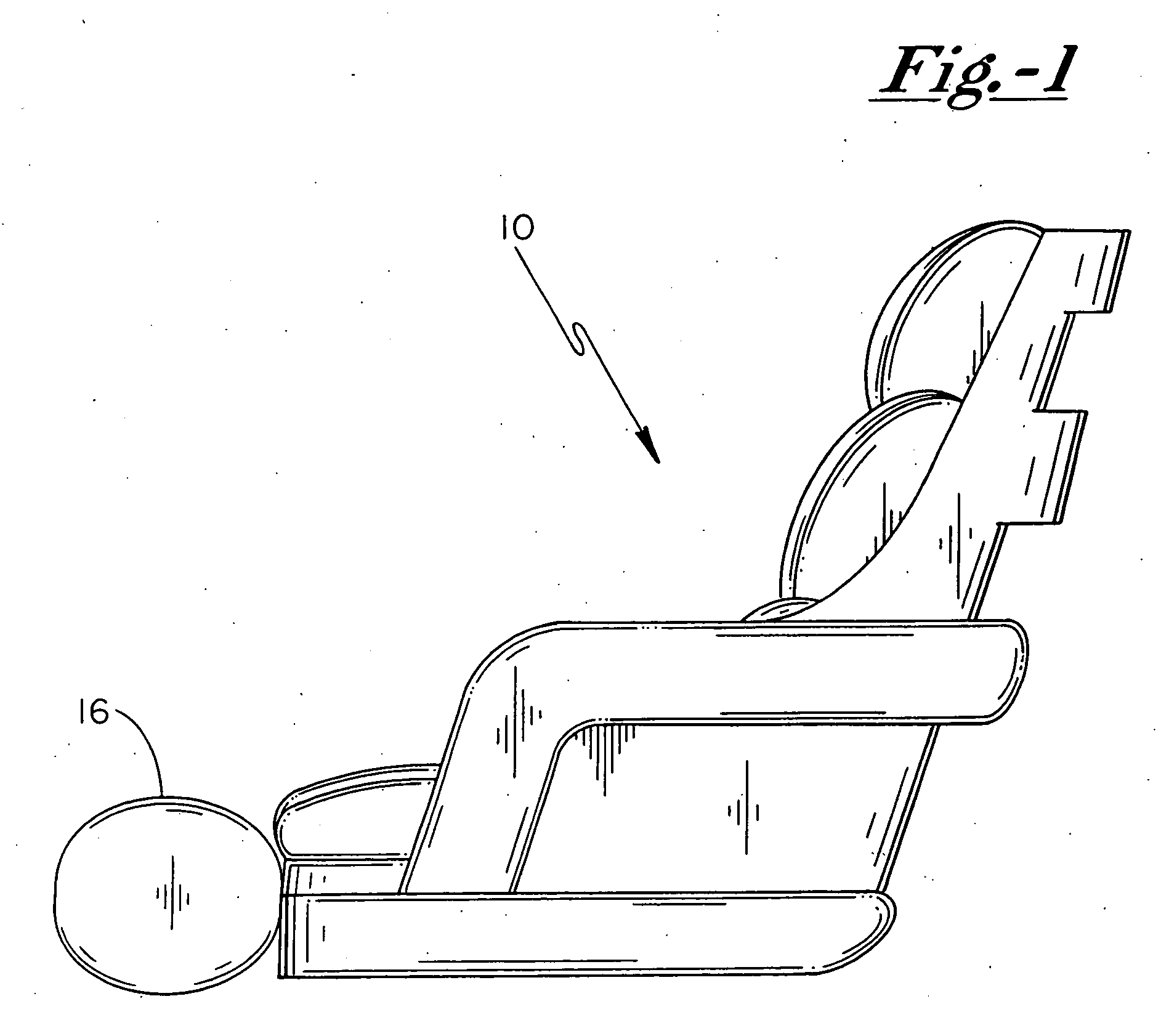 Boat seat with flip-up bolster