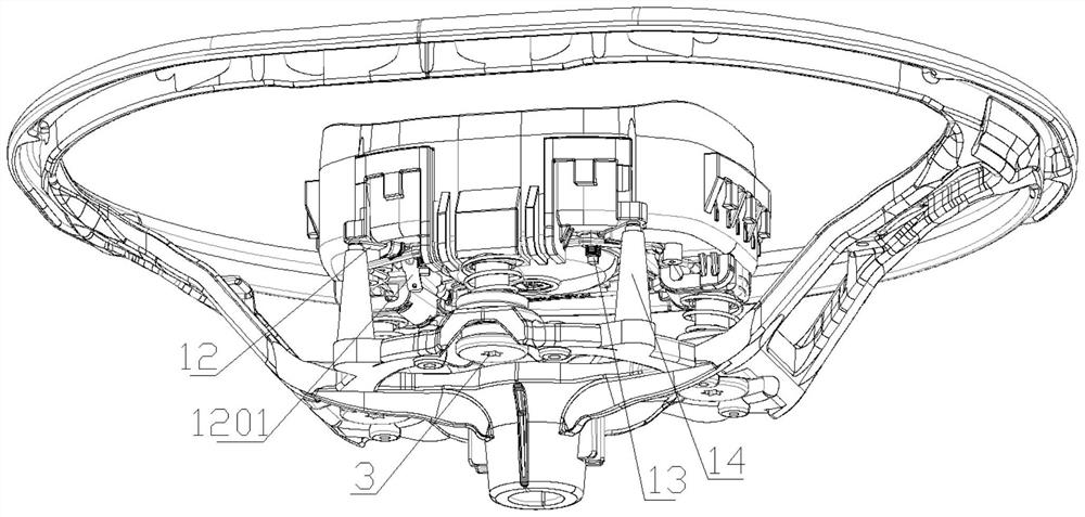 Vibration and noise reduction structure of steering wheel system