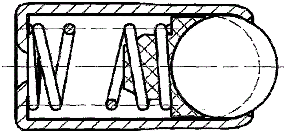 Automobile screw-in type gear-shifting limiting stopper and manufacturing method for gear-shifting limiting stopper push rod