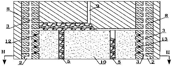 Layer-by-layer extrusion and smooth blasting mining method for underground mine