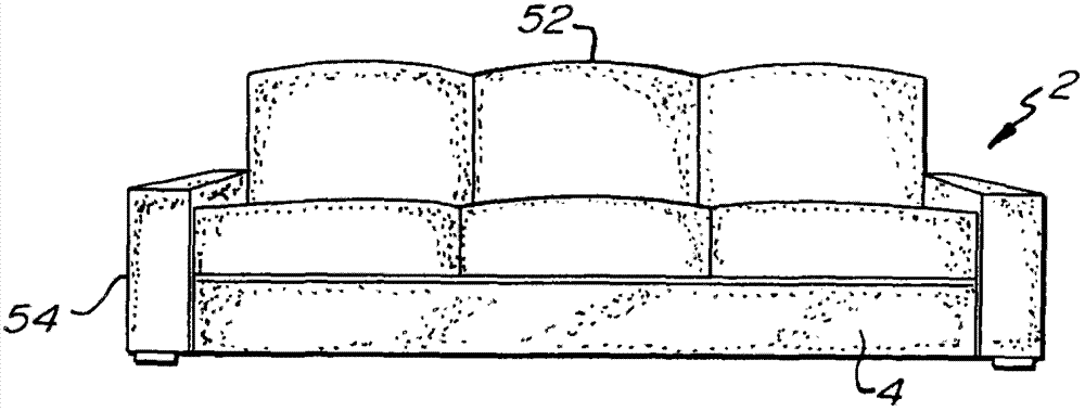 Sofa with seat stretcher