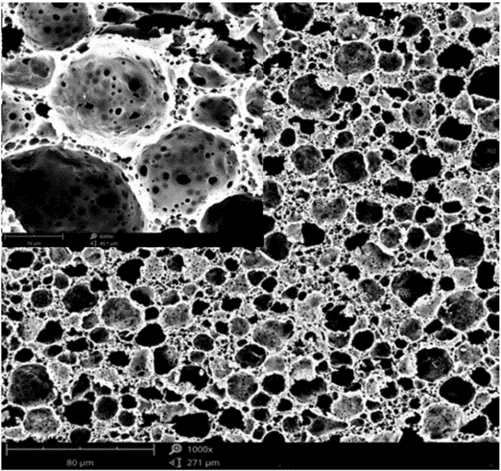 Pressure-sensitive polymer compound foam with multi-stage pore structure and preparation method thereof