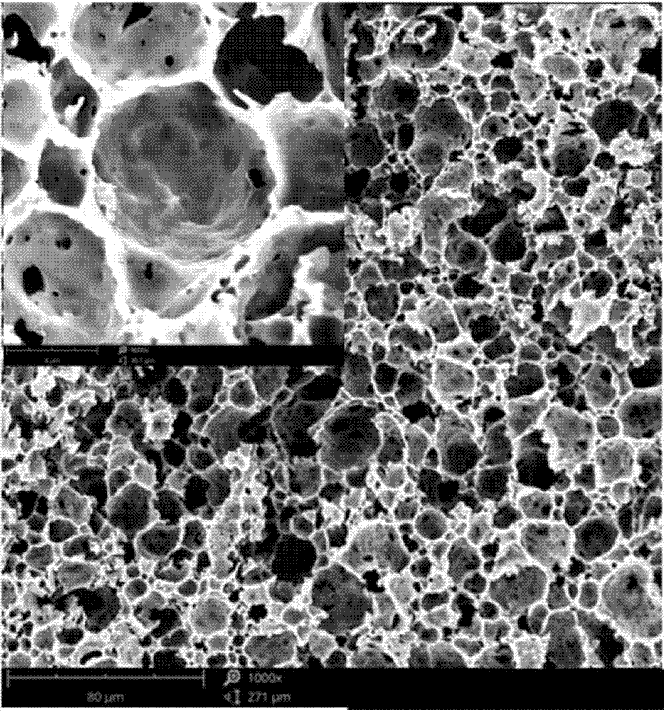 Pressure-sensitive polymer compound foam with multi-stage pore structure and preparation method thereof