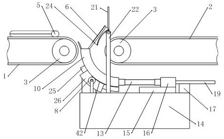 A transmission mechanism used in the field of packaging