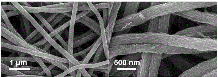 Tungsten disulfide/carbon nanofiber/graphene composite material and preparation method thereof