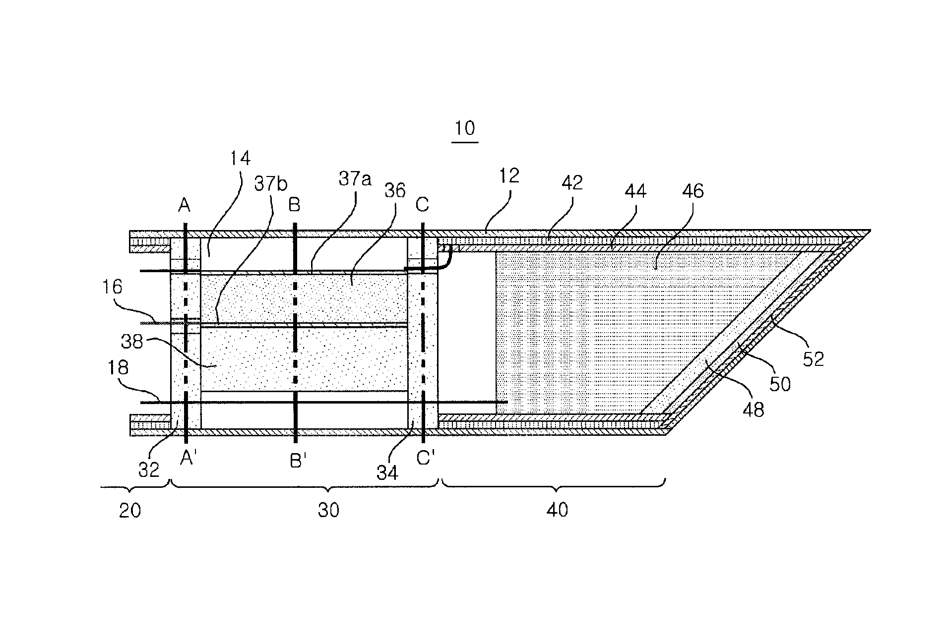 Probe and device for detecting abnormality of intervertebral disc