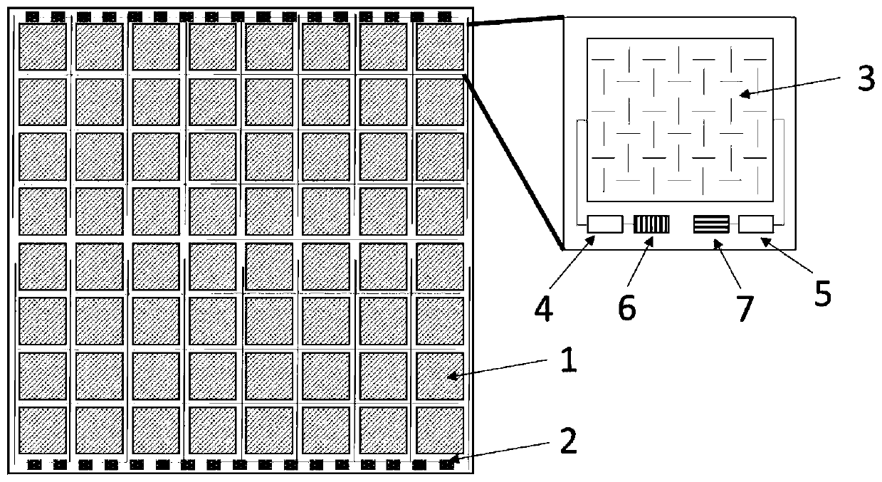 Slot antenna coupled superconducting transition edge polarization detector array and preparation technology thereof