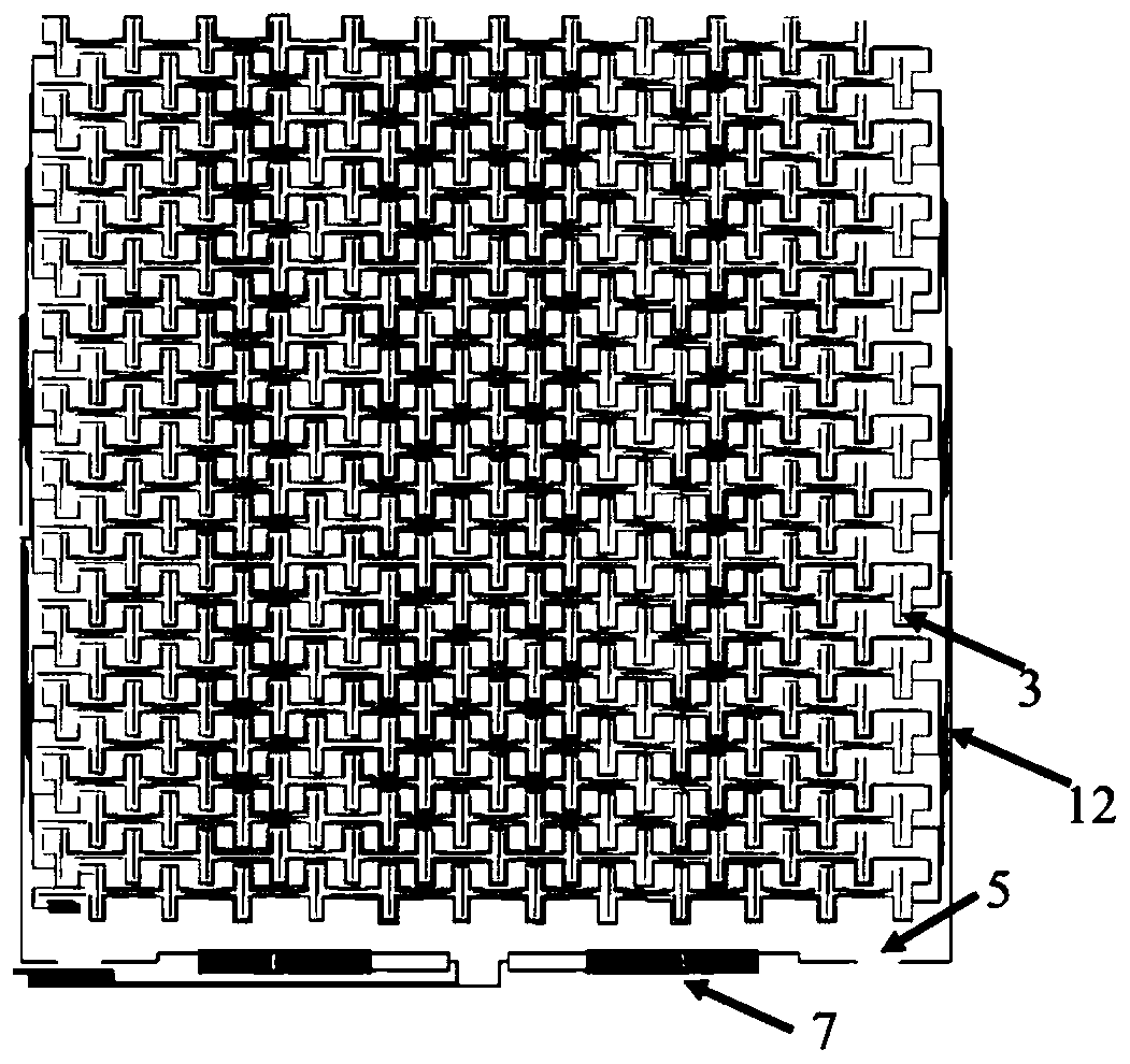 Slot antenna coupled superconducting transition edge polarization detector array and preparation technology thereof