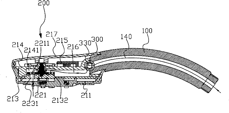 Swinging-head switching shower head and switching method thereof