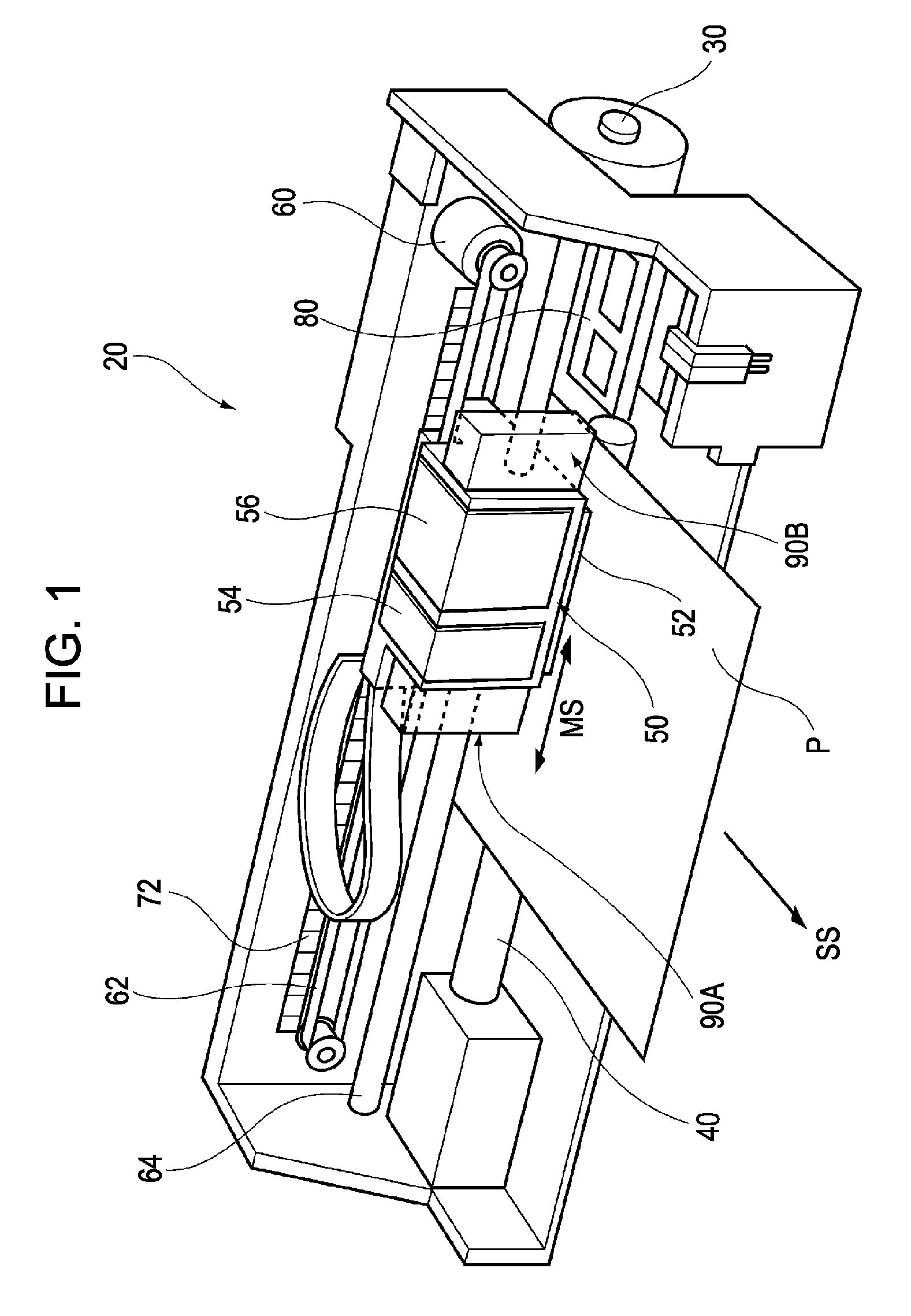 Ultraviolet ray irradiation device, recording apparatus using the ultraviolet ray irradiation device, and recording method