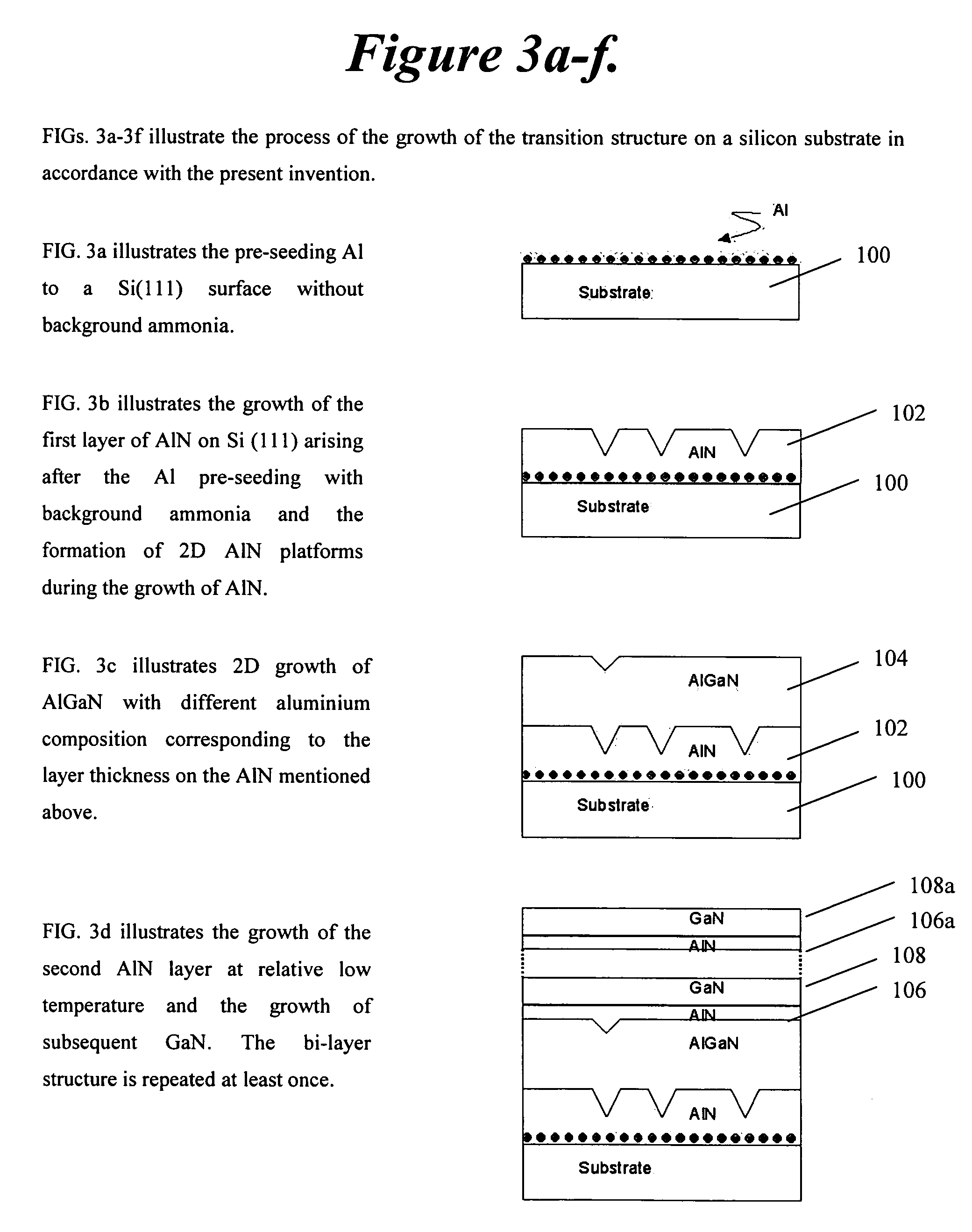 Method and structure for fabricating III-V nitride layers on silicon substrates