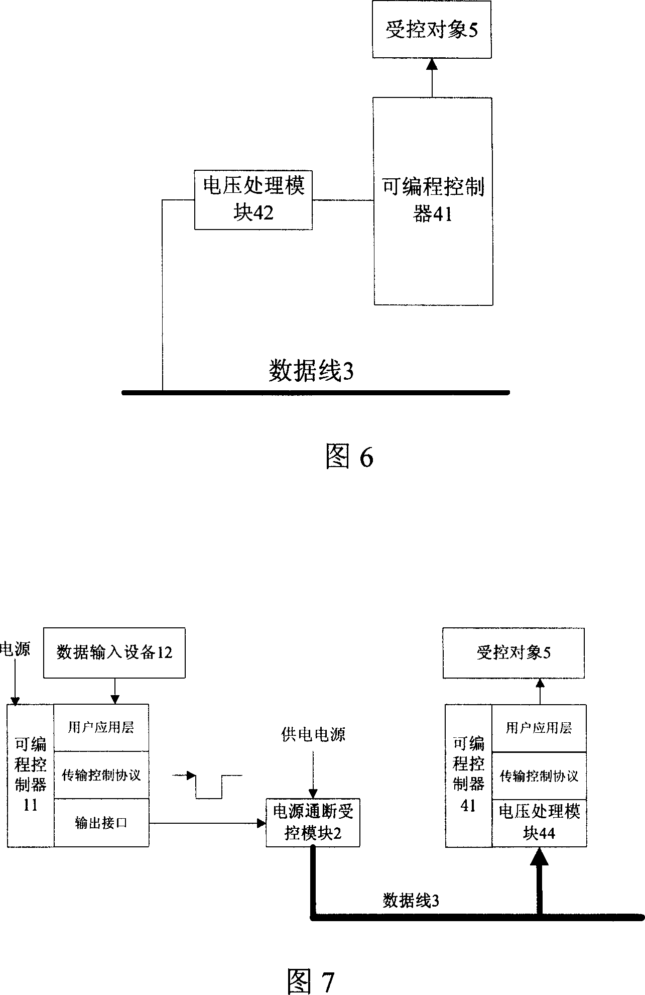 Power on-off data communication method, system and lamp series applying the system