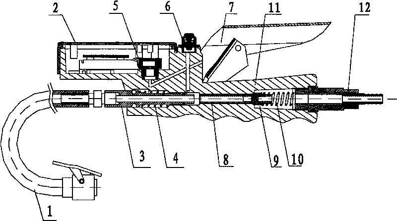 Tyre digital gas-filling meter