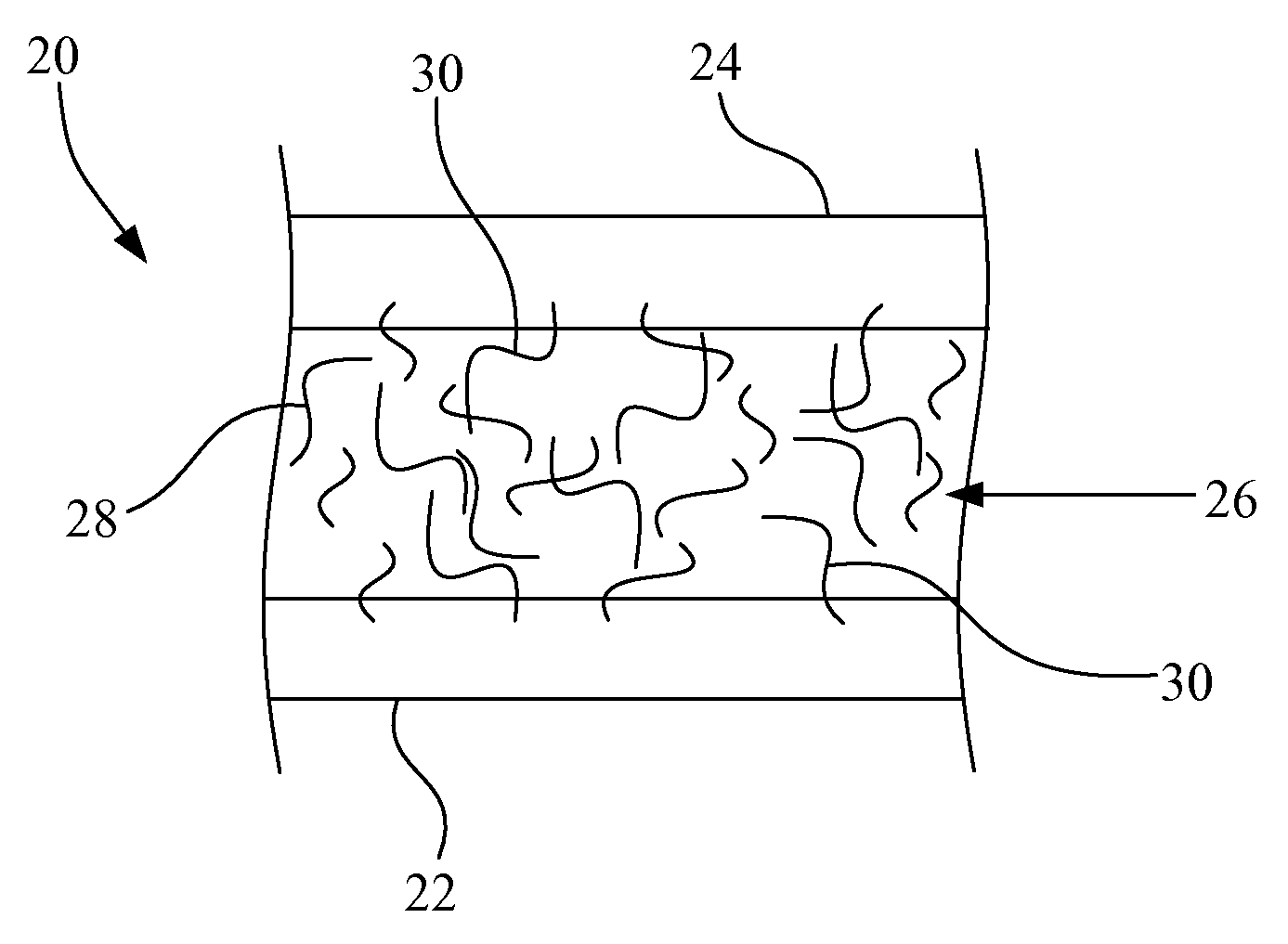 Paper machine clothing with auxetic fibers and/or yarns