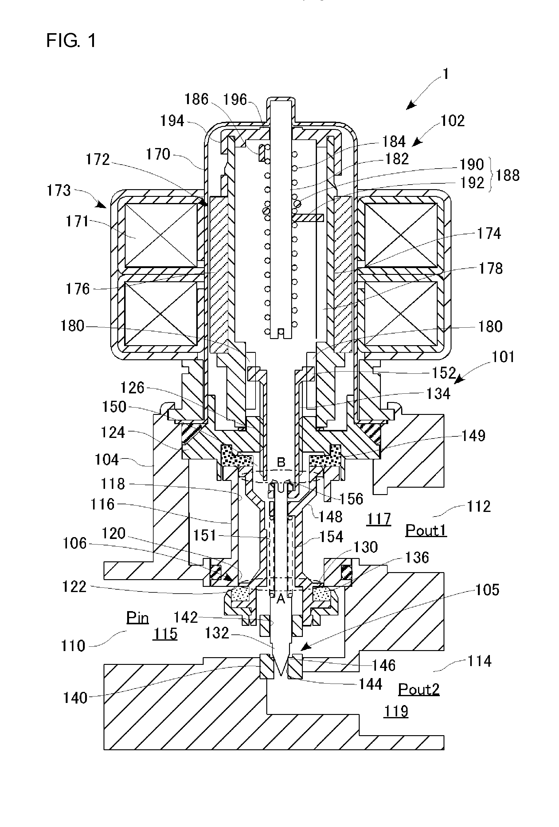 Control valve driven by stepping motor