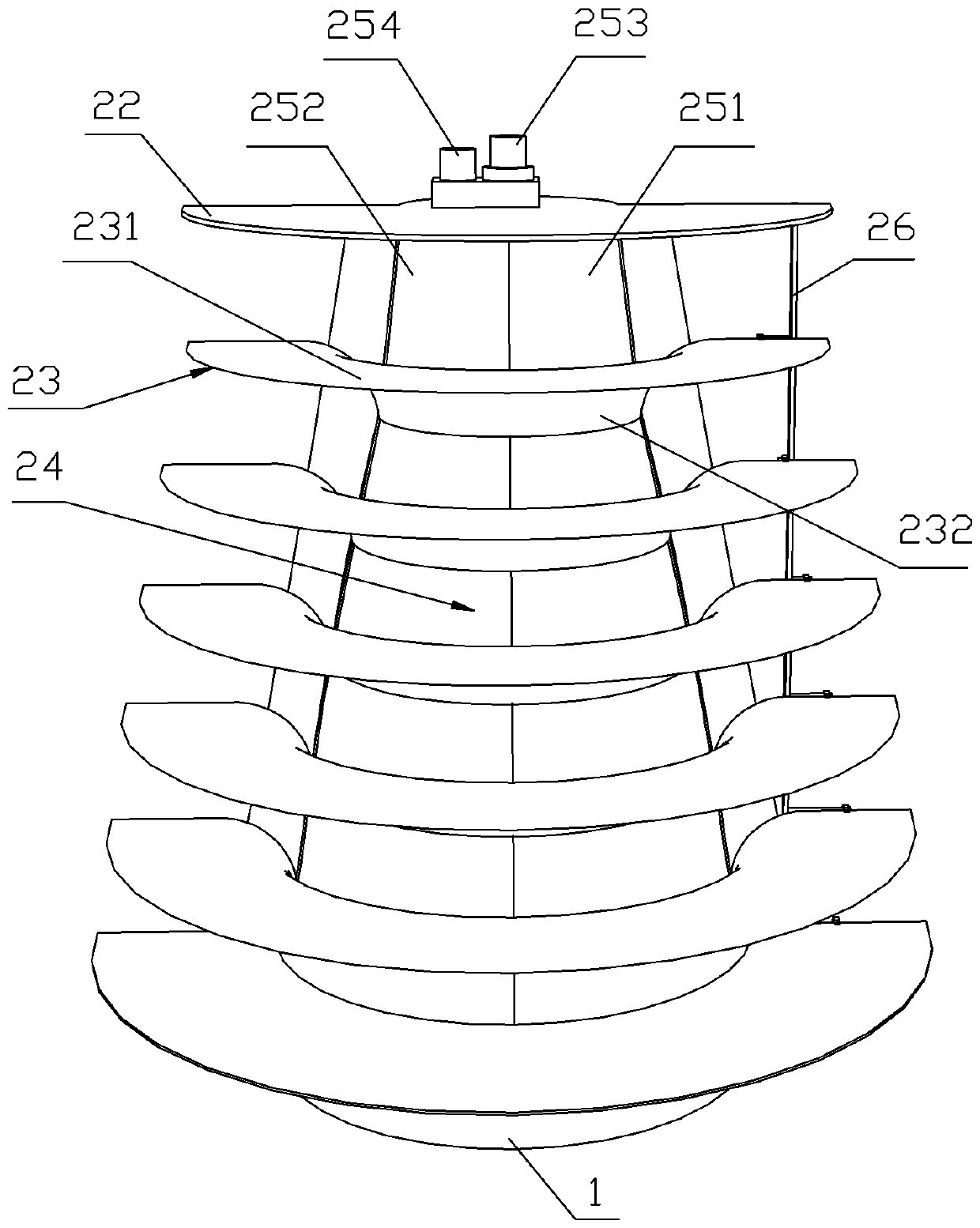 A fan with improved structure