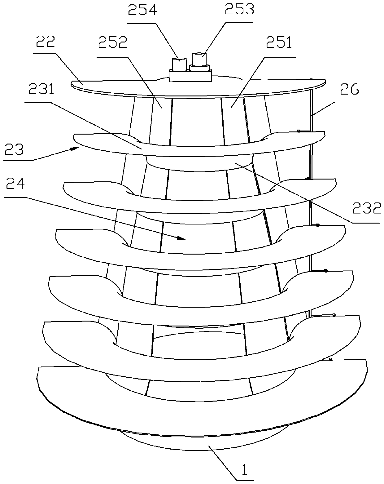 A fan with improved structure