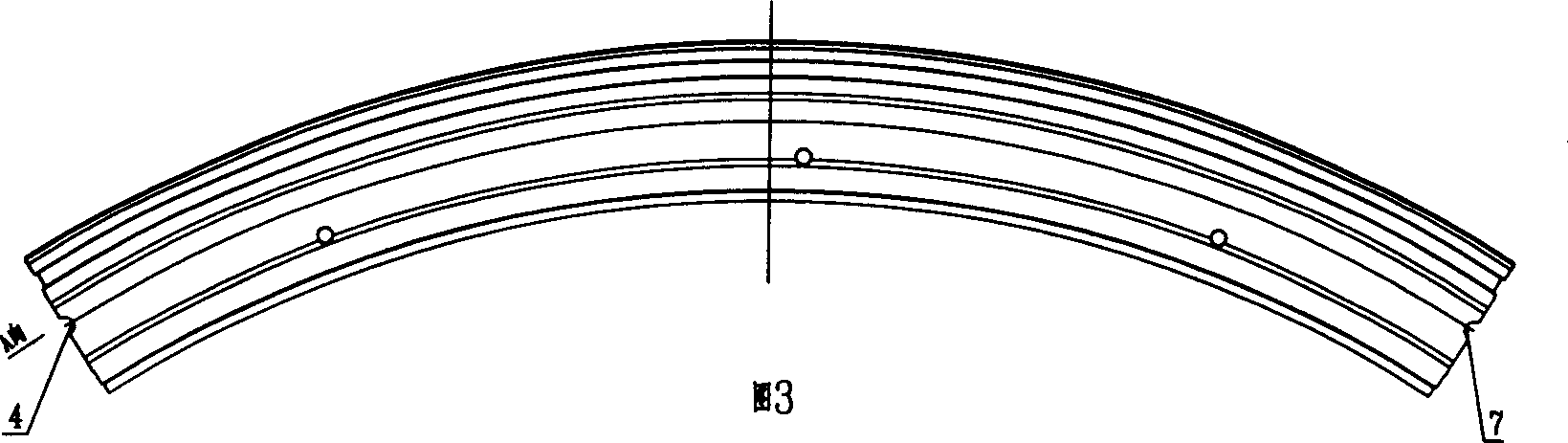 Lining-built tunnel piping sheet