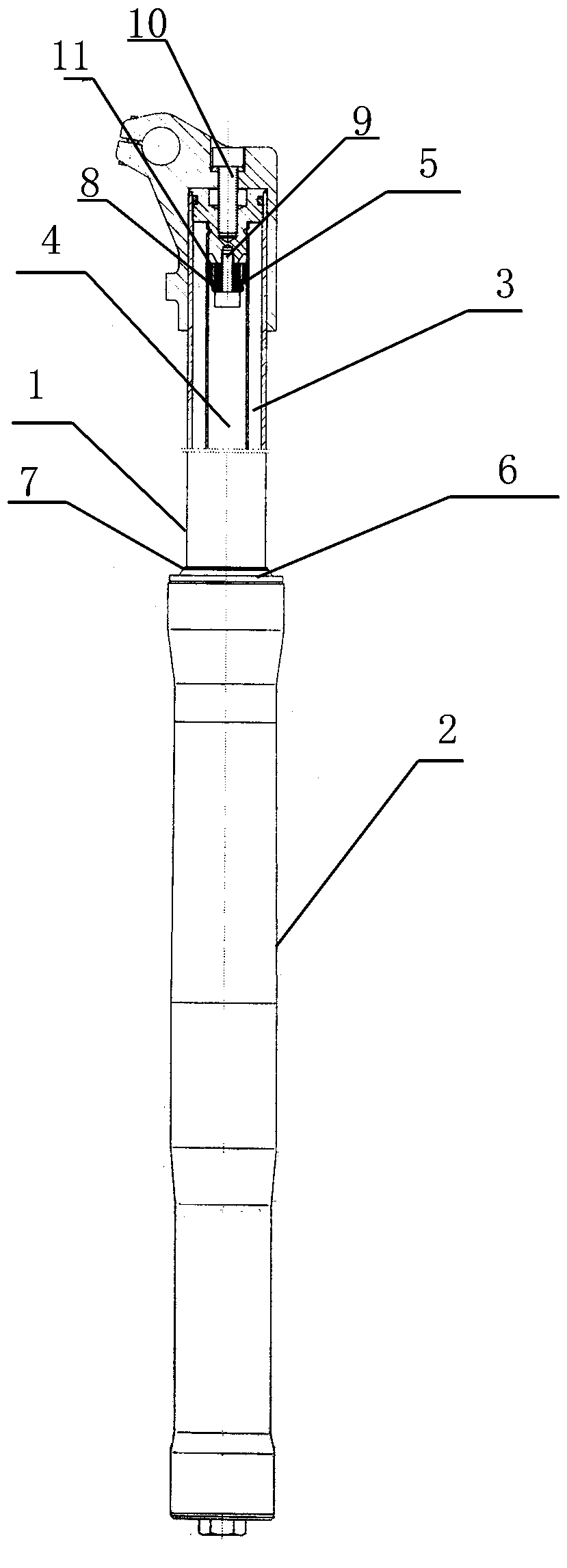 Compression valve of inverted front shock absorber