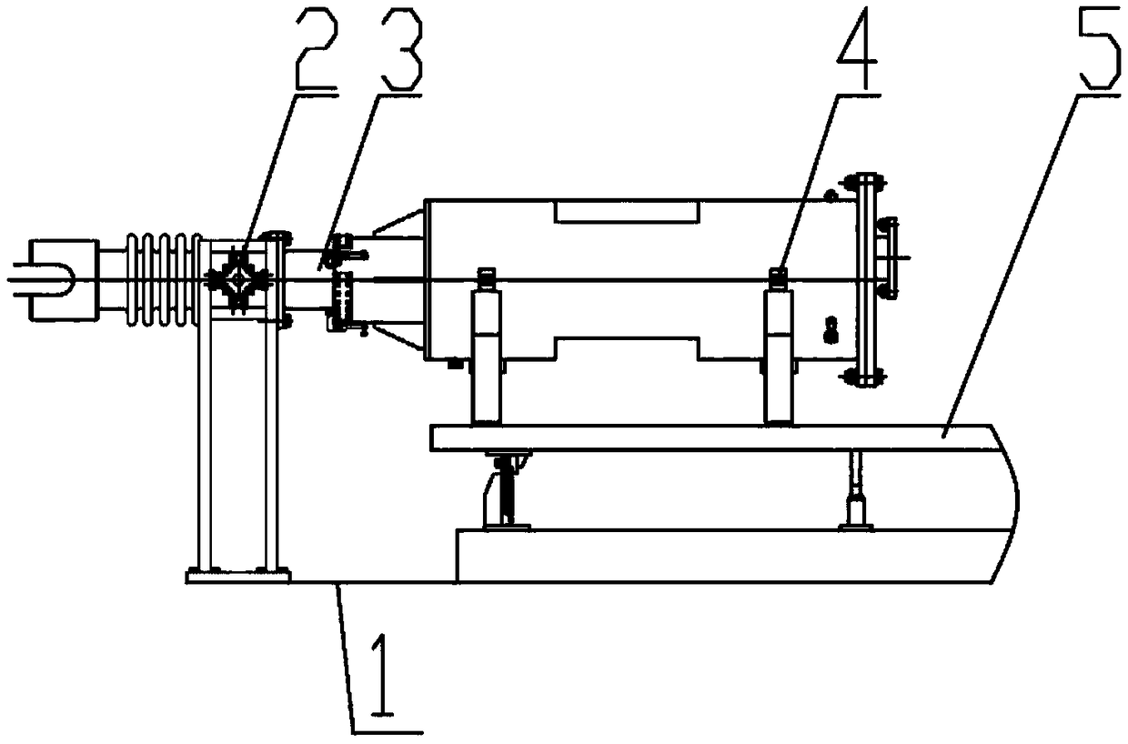 Direct-connected high-altitude simulation test axial-force-free intake system of ramjet engine