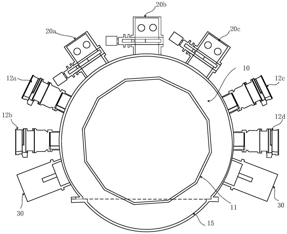 Coating material storage device, vacuum coating equipment and vacuum coating method