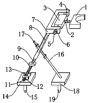 Nursery stock protecting and fixing device