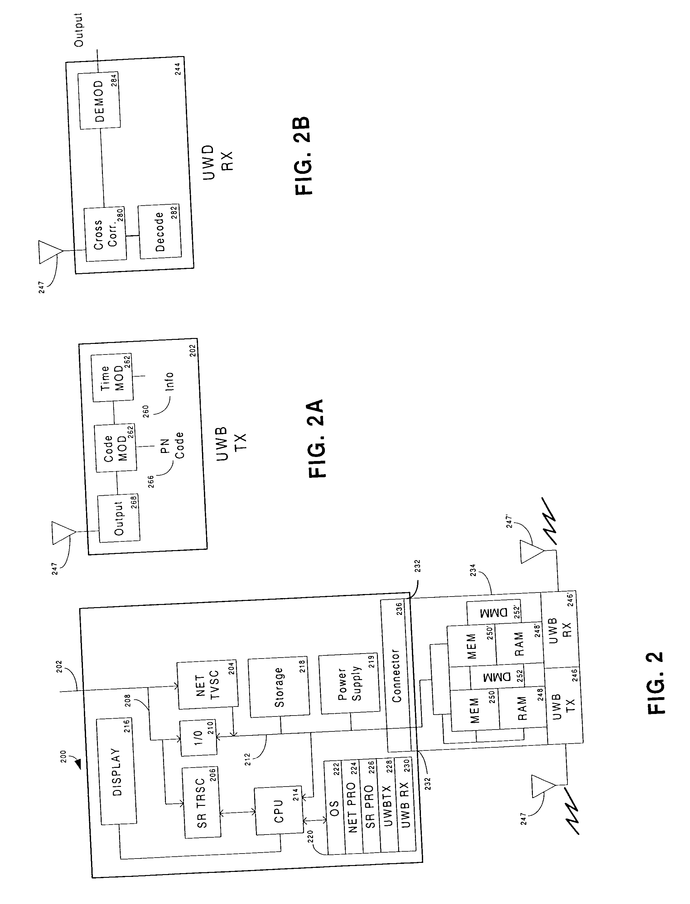 Ultra-wideband/low power communication having a dedicated memory stick for fast data downloads - apparatus, systems and methods