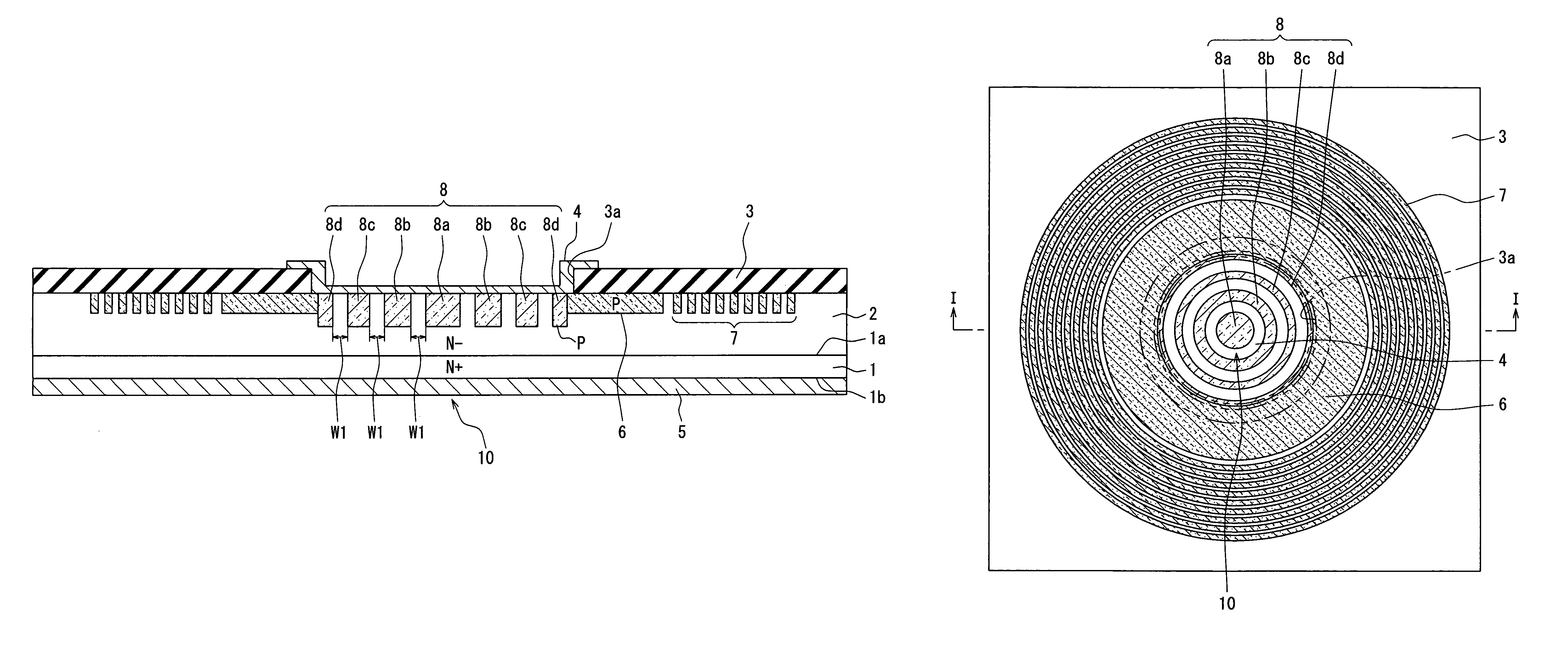 Silicon carbide semiconductor device having junction barrier Schottky diode