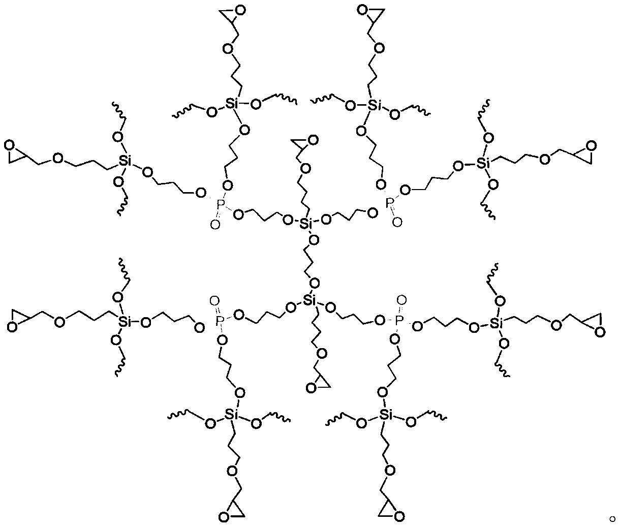 Hyperbranched silicon-phosphorus synergistic flame retardant modified epoxy resin and preparation method thereof