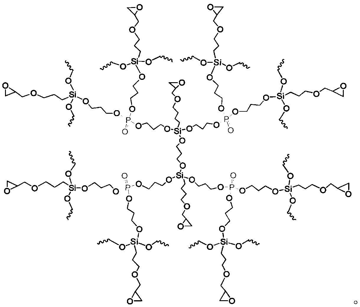 Hyperbranched silicon-phosphorus synergistic flame retardant modified epoxy resin and preparation method thereof