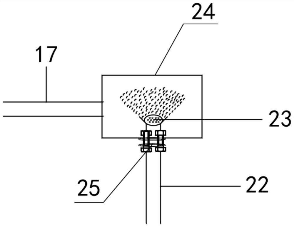 Multi-parameter adjustable jet flow and pipe flow combined gas-liquid-solid erosive wear experimental device and use method thereof