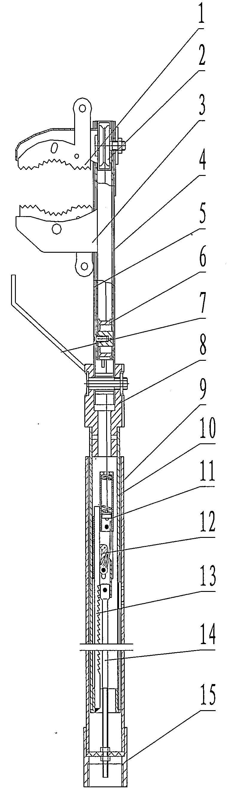 Multi-angle operating rod